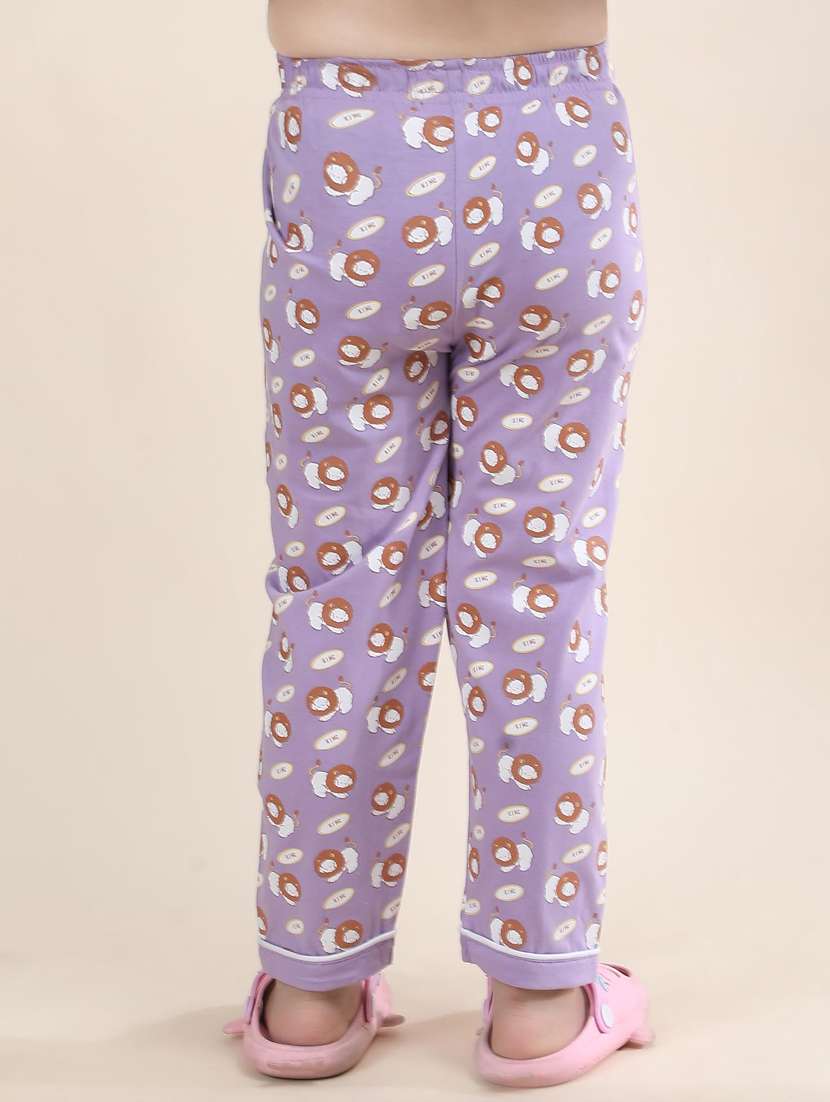 girls printed nightwear pyjama set - 21962418 -  Standard Image - 3