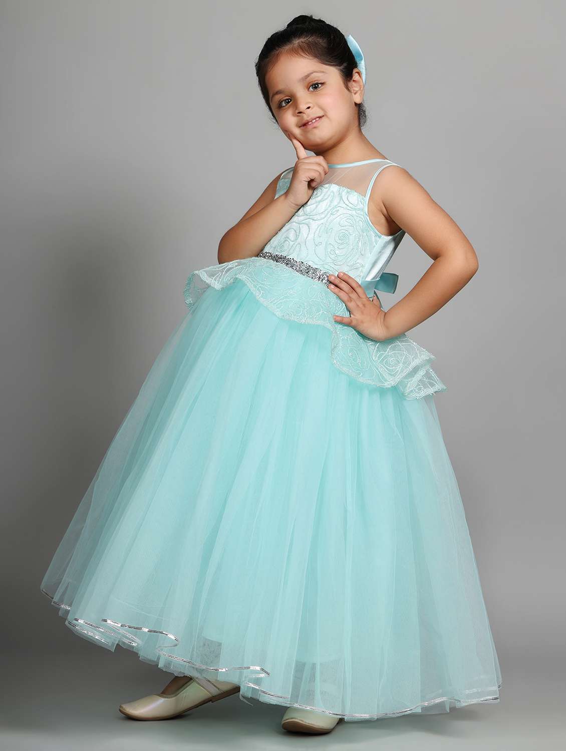 girls embellished sleeveless fit & flare dress - 21962519 -  Standard Image - 3