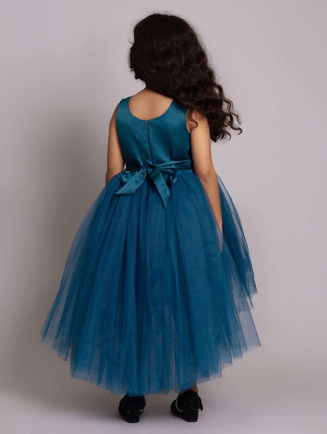 girls self designed sleeveless high low dress - 21962538 -  Standard Image - 3