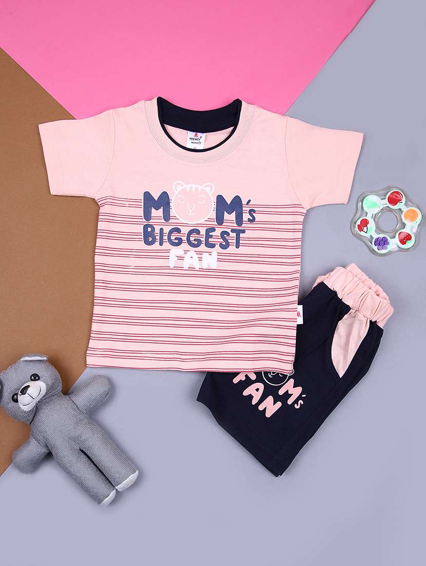boys printed t-shirt and shorts set - 21962577 -  Zoom Image - 0