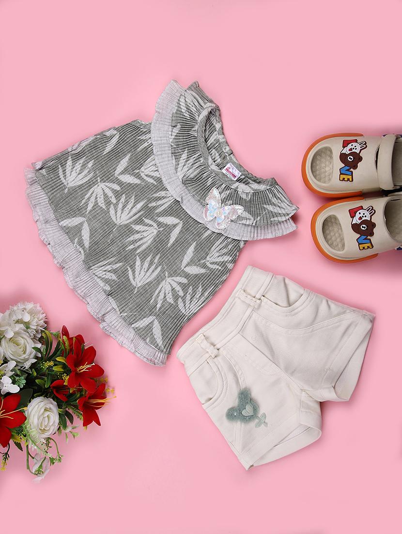 girls printed top and shorts set - 21962593 - Zoom Image - 0