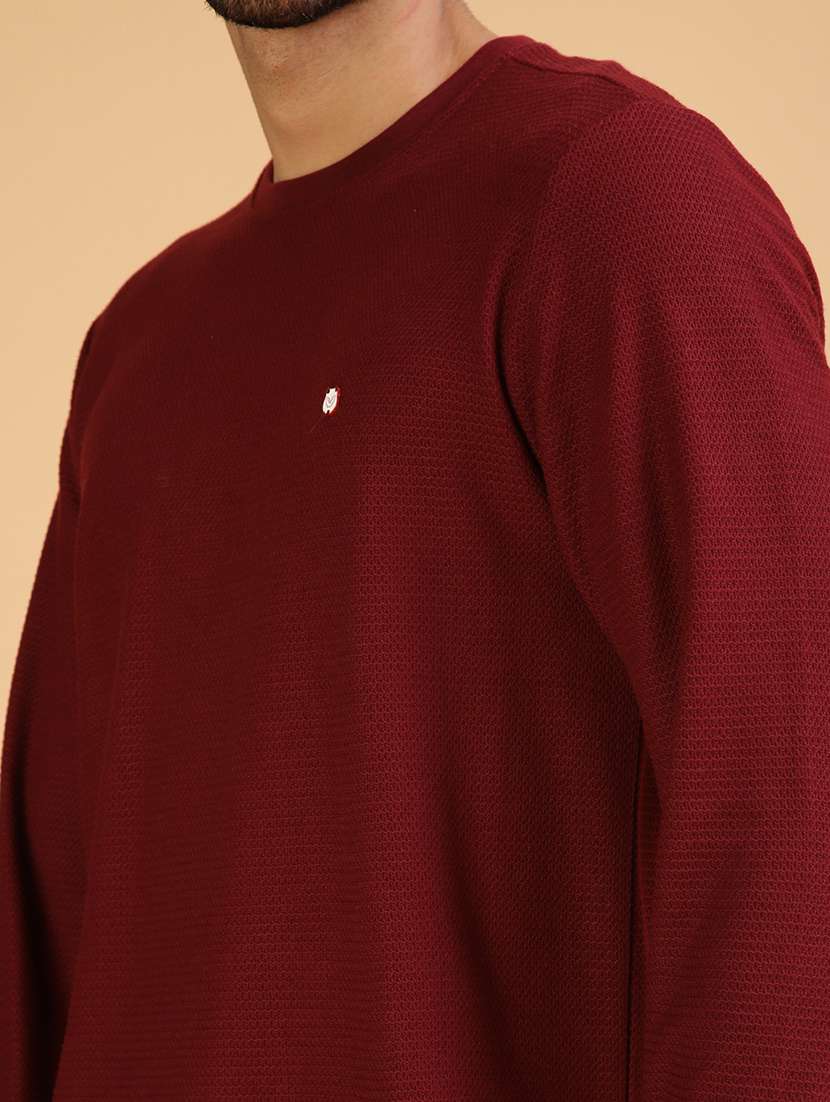 men solid long sleeve regular fit t-shirt - 21962709 -  Standard Image - 3