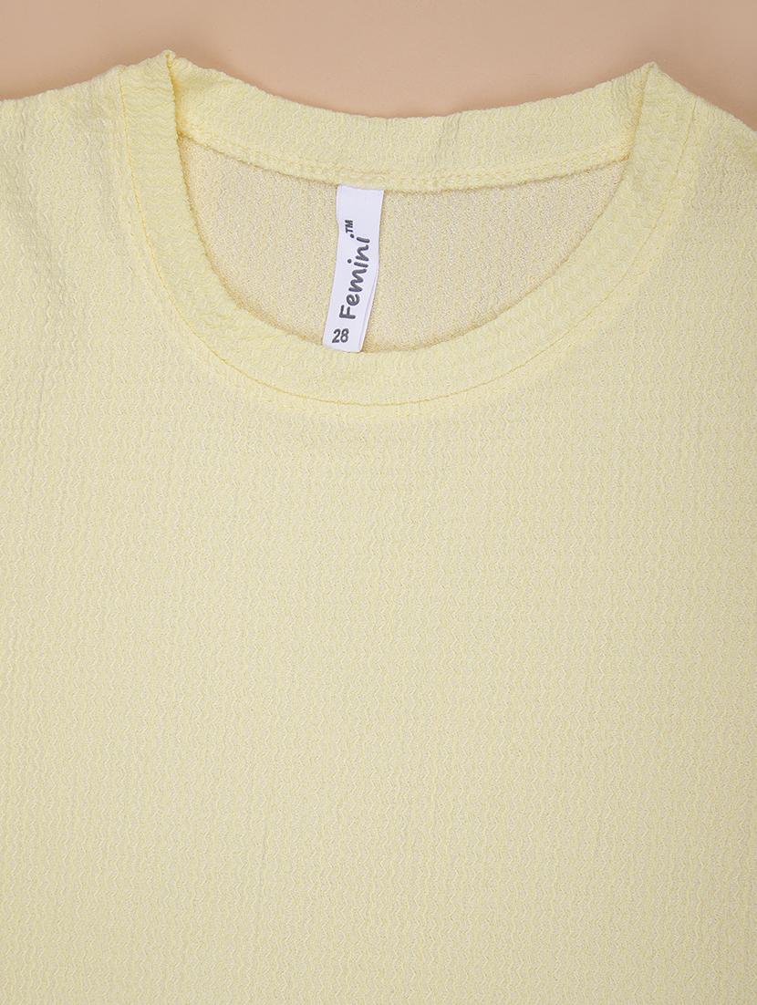 girls yellow solid short sleeve top - 21962773 - Standard Image - 3