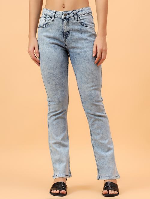 women solid mid rise straight fit jean - 21962890 -  Standard Image - 0