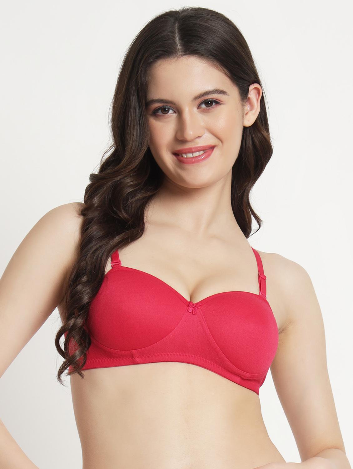 women pack of 3 solid lightly padded t-shirt bra - 21962913 - Standard Image - 3