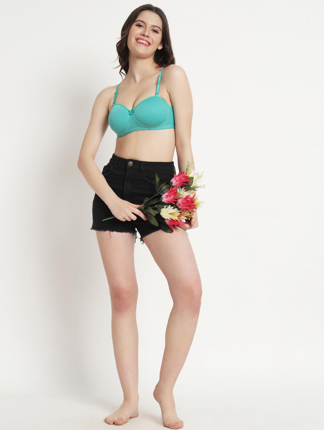 women pack of 3 solid lightly padded t-shirt bra - 21962913 - Standard Image - 8