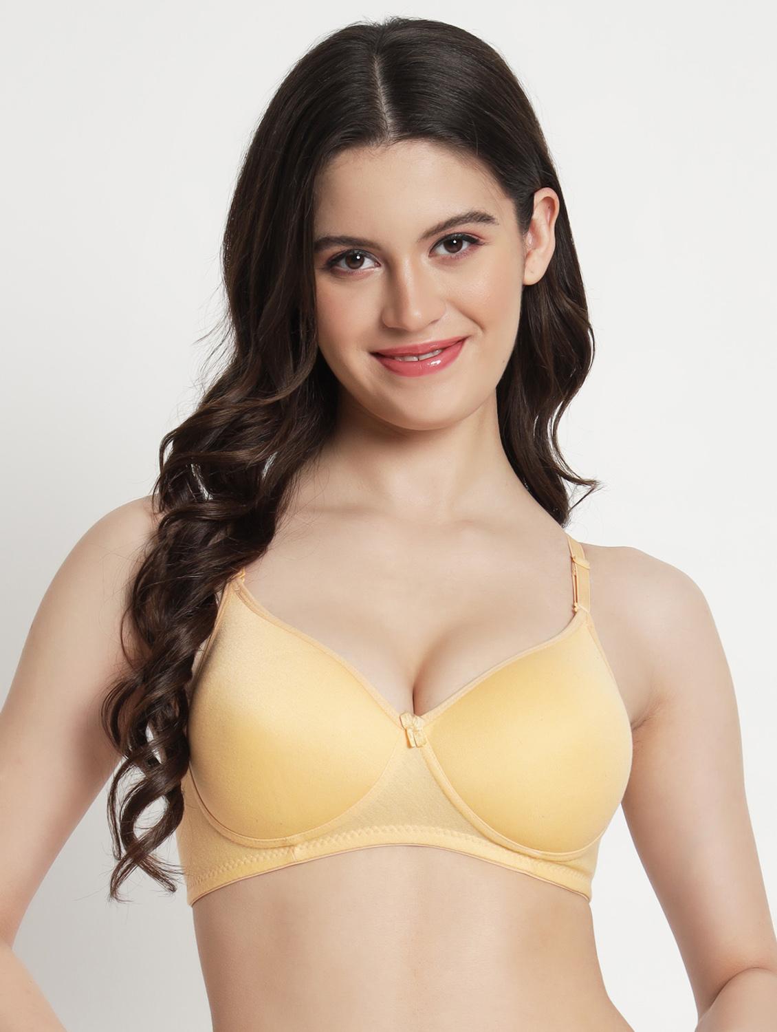 women pack of 3 solid lightly padded t-shirt bra - 21962915 - Standard Image - 3