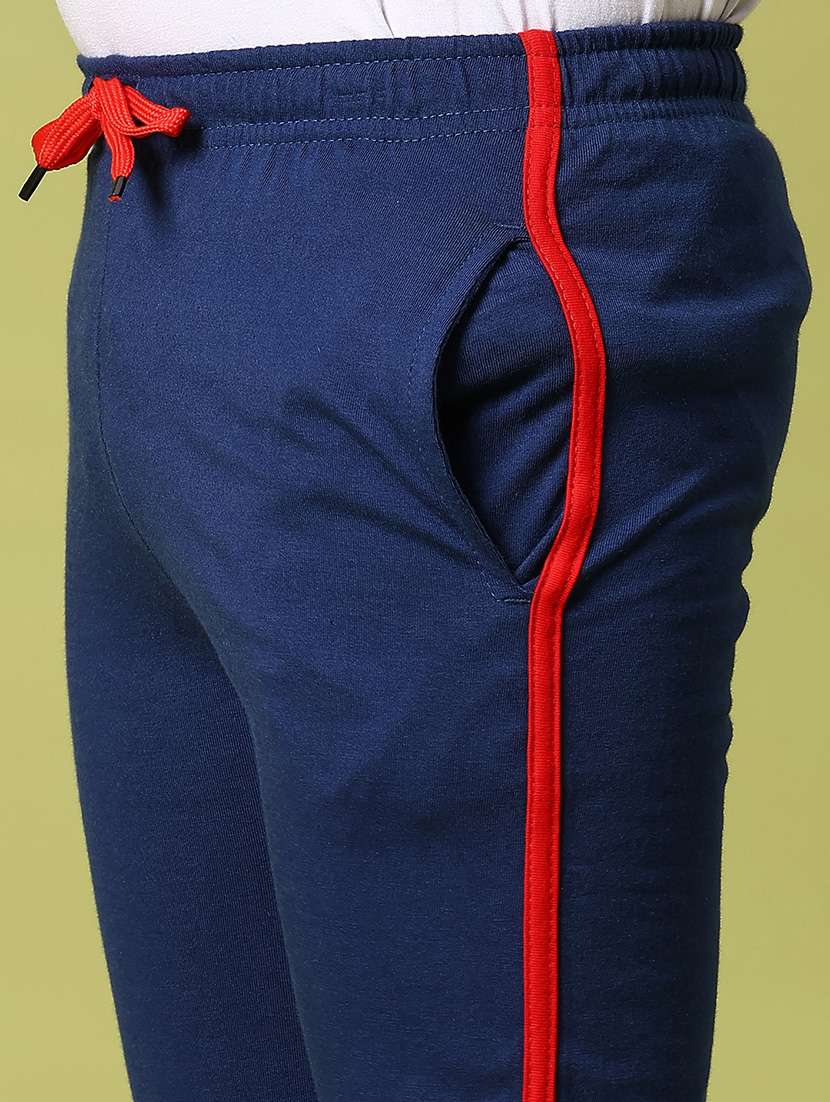 boys navy blue tapered mid rise track wear - 21962963 -  Standard Image - 5