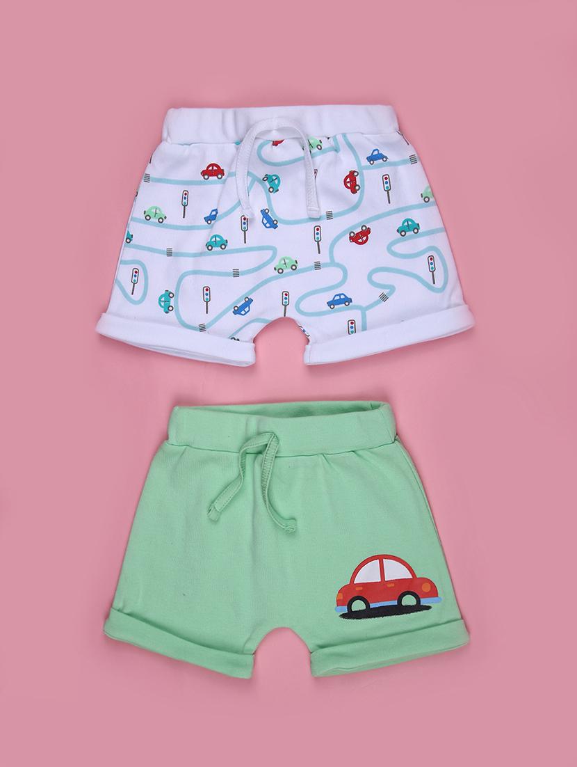 kids pack of 2 printed mid rise shorts - 21963059 - Zoom Image - 0