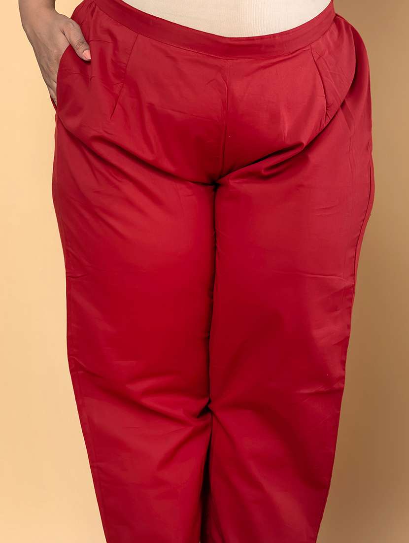 women plus size three quarter sleeve kurta pant with dupatta set - 21963090 -  Standard Image - 5