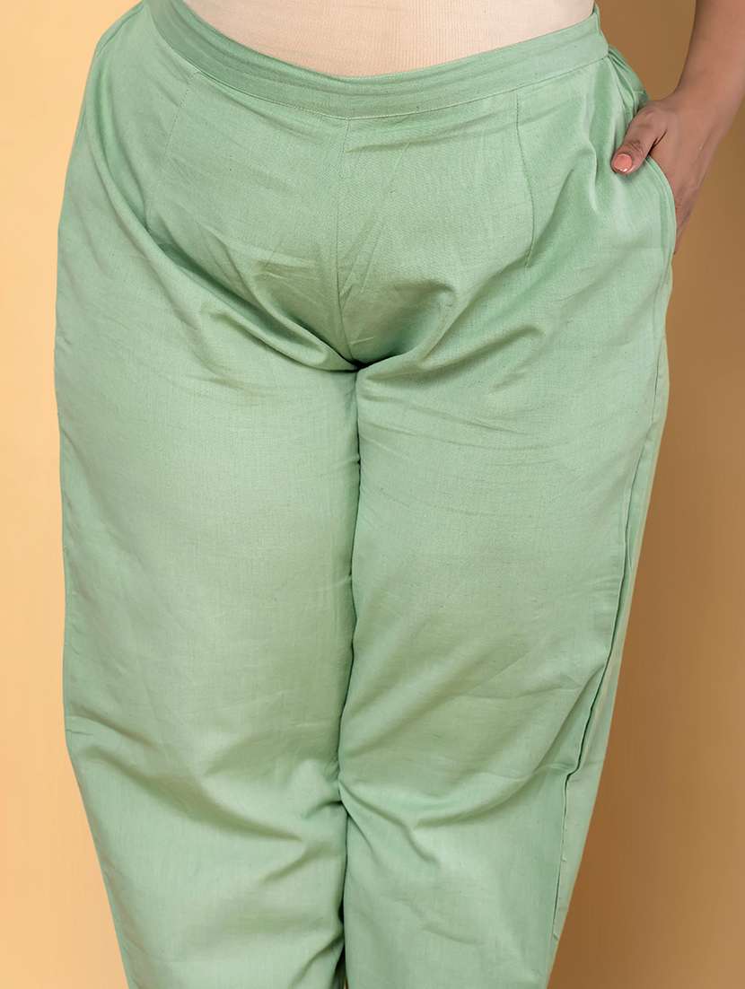 women plus size three quarter sleeve kurta pant with dupatta set - 21963100 -  Standard Image - 5