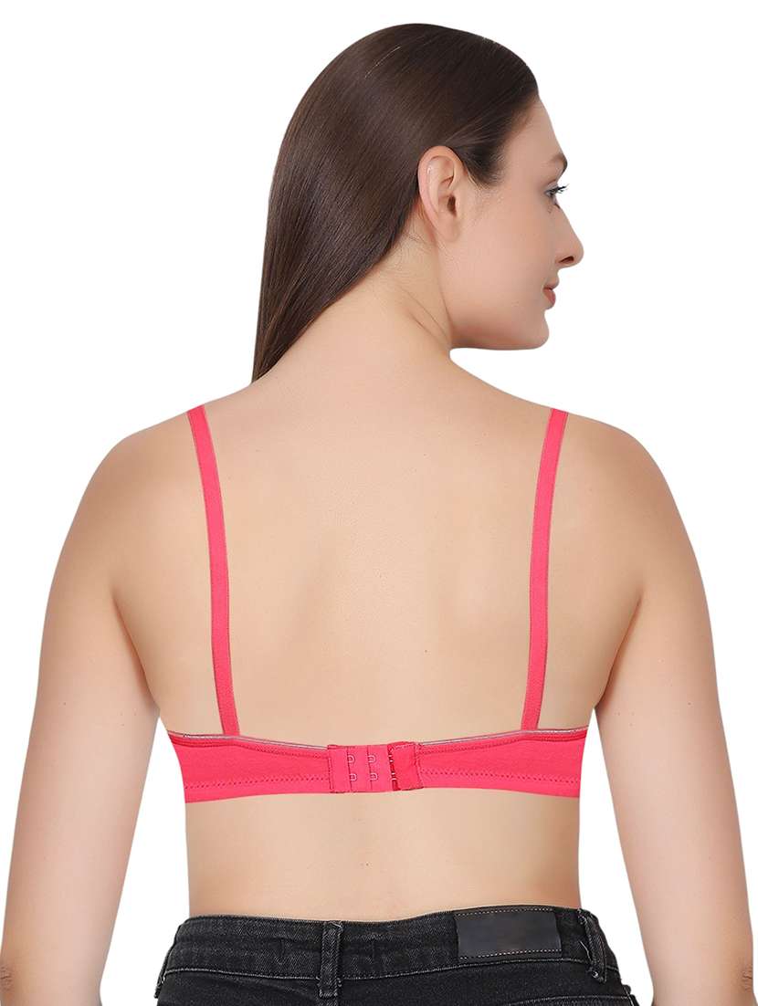 women solid lightly padded t-shirt bra - 21963211 - Standard Image - 3