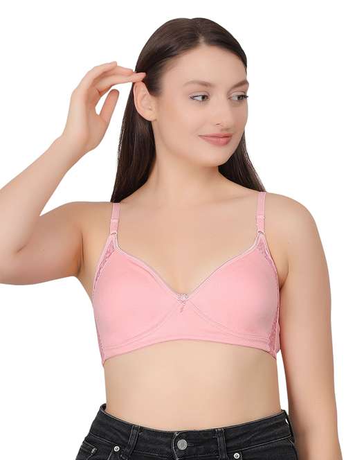 women solid lightly padded t-shirt bra - 21963213 -  Standard Image - 0