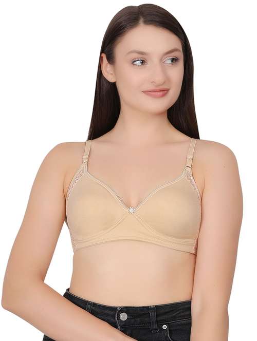 women solid lightly padded t-shirt bra - 21963214 - Standard Image - 0