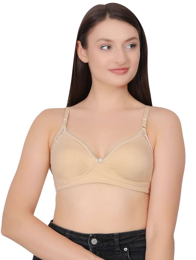 women solid lightly padded t-shirt bra - 21963214 - Zoom Image - 0