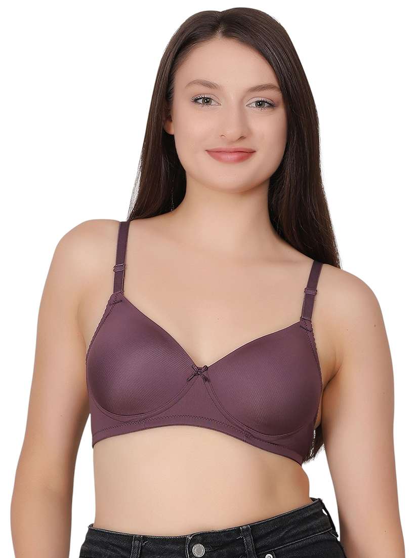 women solid lightly padded t-shirt bra
