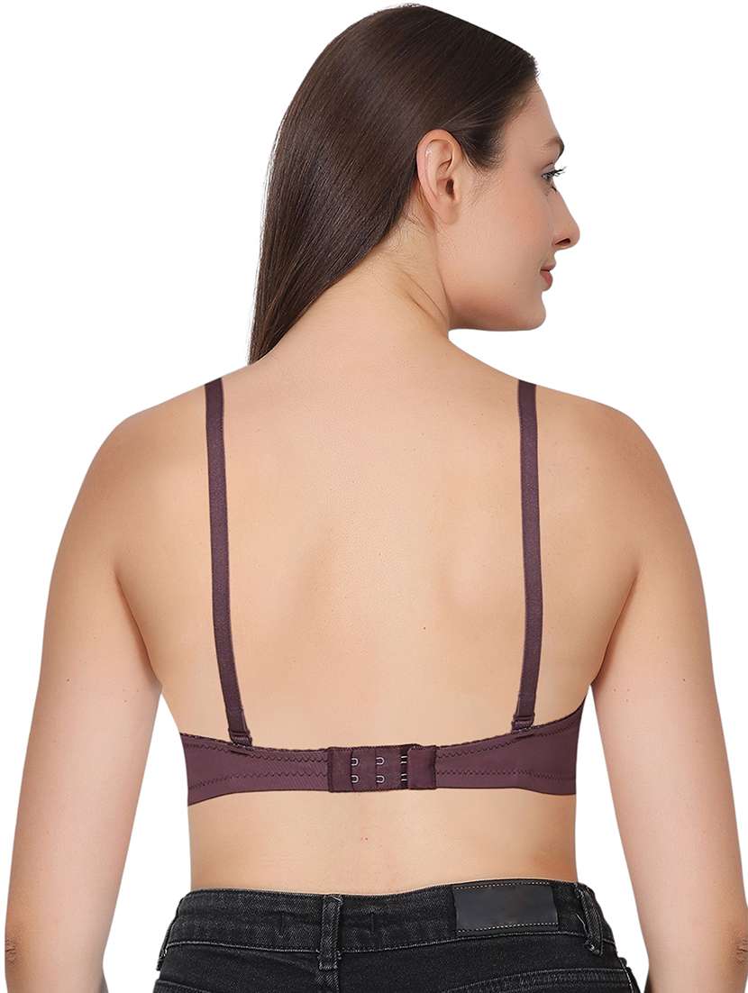 women solid lightly padded t-shirt bra - 21963237 -  Standard Image - 3