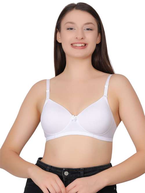 women solid lightly padded t-shirt bra - 21963239 -  Standard Image - 0