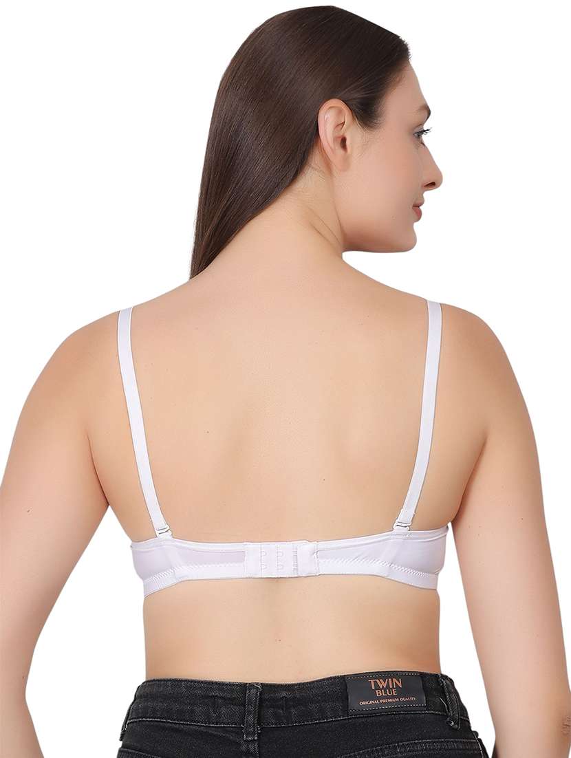 women solid lightly padded t-shirt bra - 21963239 -  Standard Image - 3