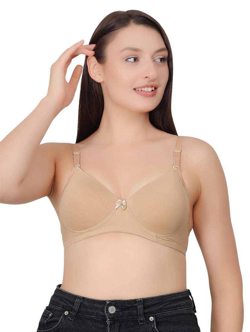 women solid lightly padded t-shirt bra - 21963240 - Zoom Image - 0