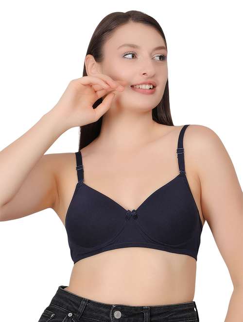 women solid lightly padded t-shirt bra - 21963243 -  Standard Image - 0