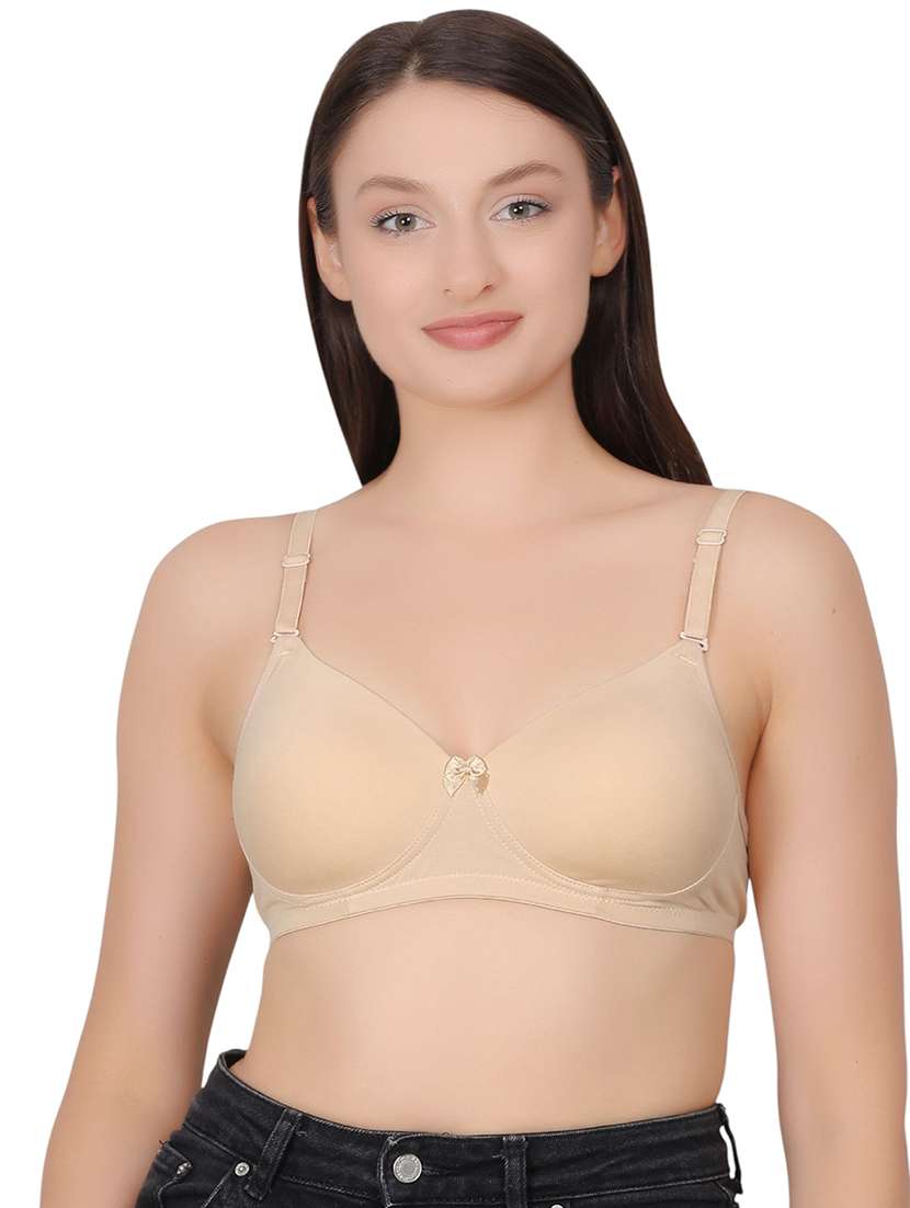 women solid lightly padded t-shirt bra