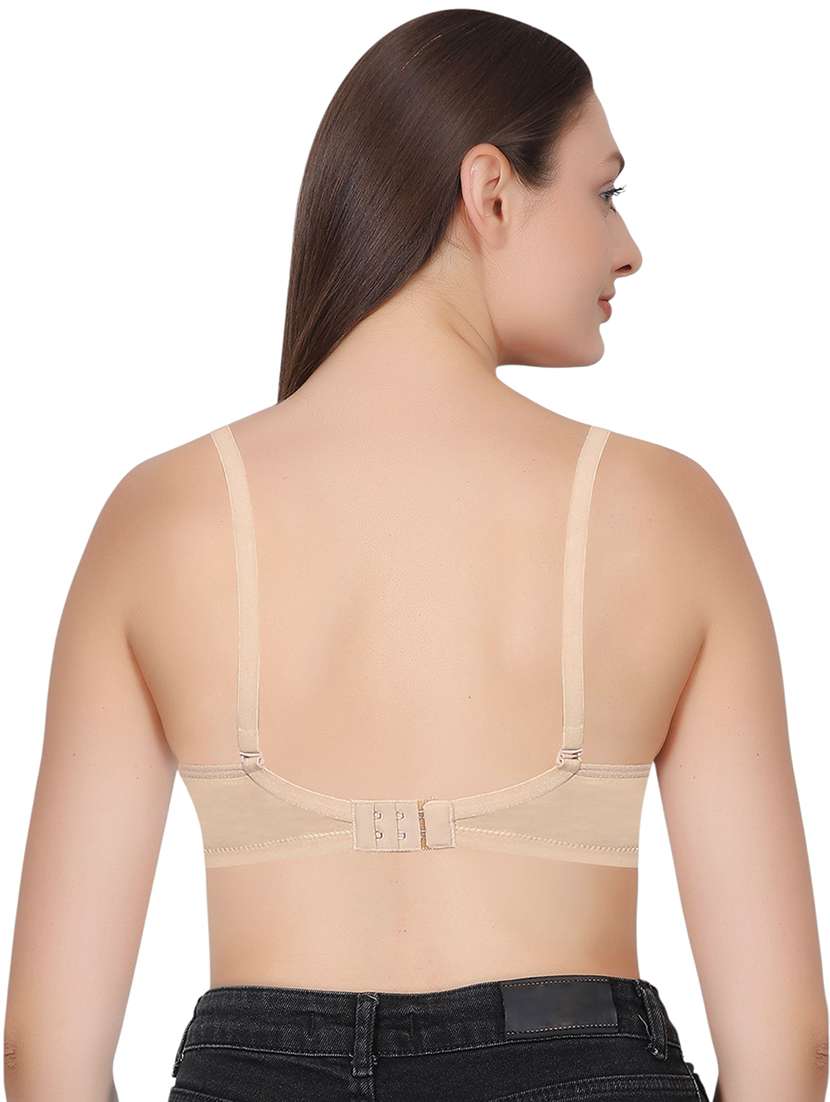 women solid lightly padded t-shirt bra - 21963244 - Standard Image - 3