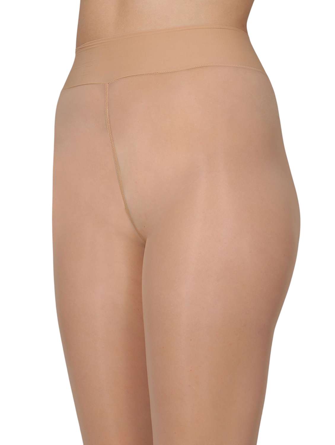 women beige solid nylon stocking - 21963266 - Standard Image - 5