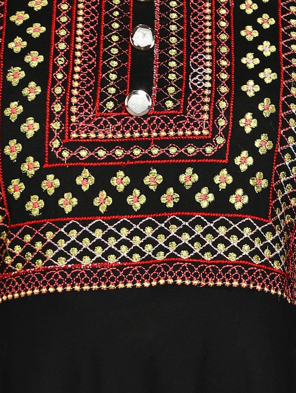 women embroidered three quarter sleeve ethnic dress - 21963331 - Standard Image - 5
