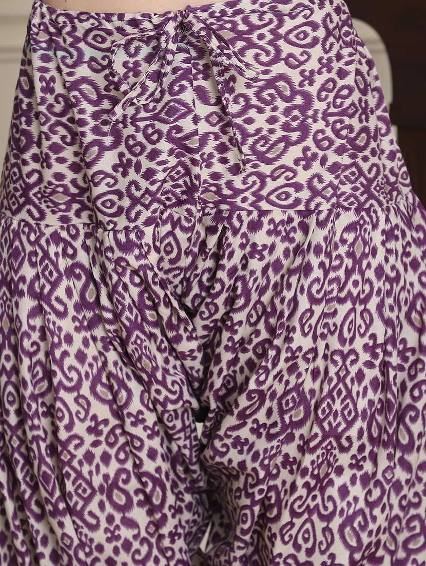 women printed three quarter sleeve kurta salwar with dupatta set - 21963388 - Standard Image - 5