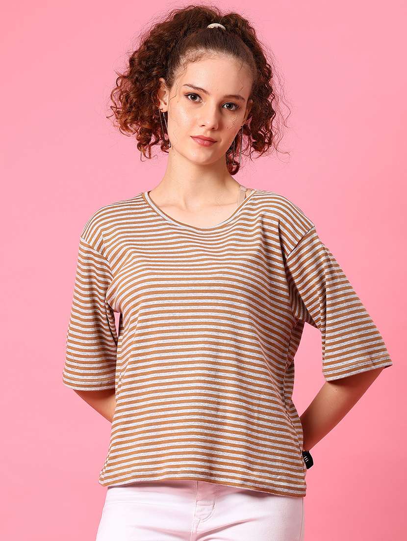 women striped short sleeve t-shirt - 21963932 -  Standard Image - 3