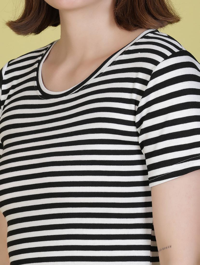 women striped short sleeve t-shirt - 21963934 - Standard Image - 5