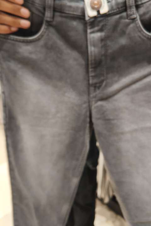 grey cotton knitted denim jean - 21964124 - Zoom Image - 0
