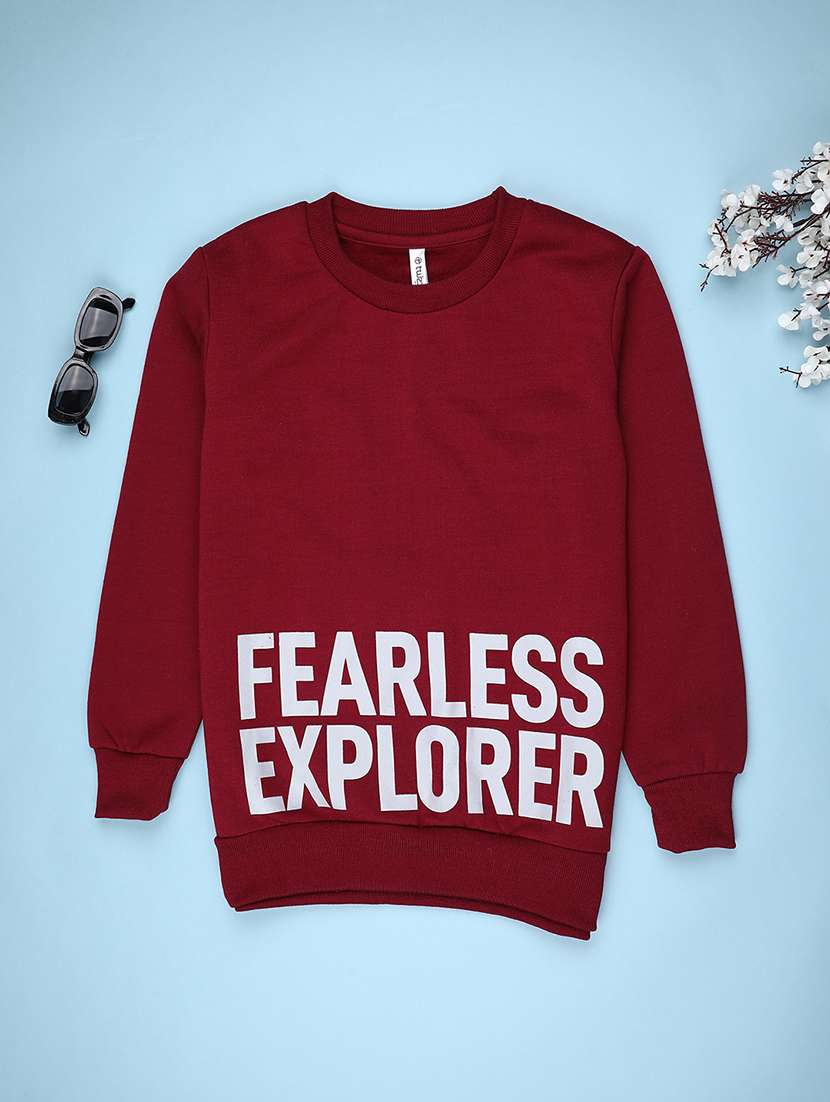 boys printed long sleeve sweatshirt