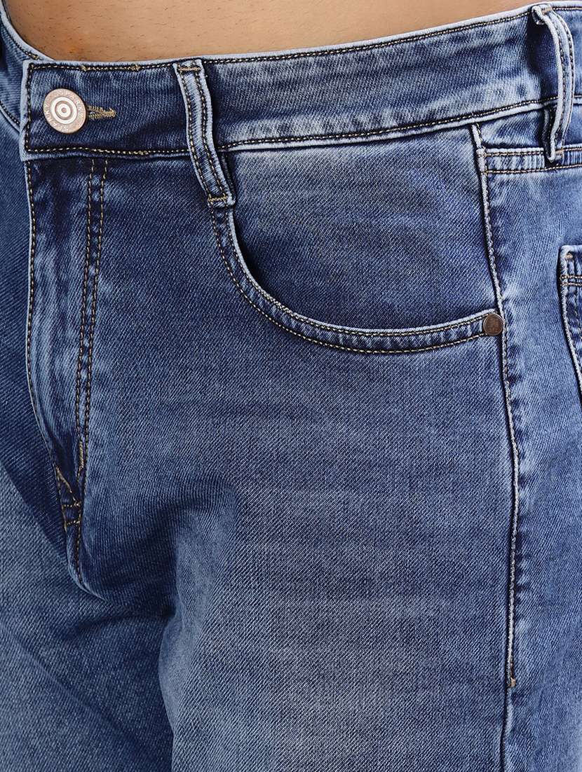 men washed mid rise full length jeans - 21964214 -  Standard Image - 5