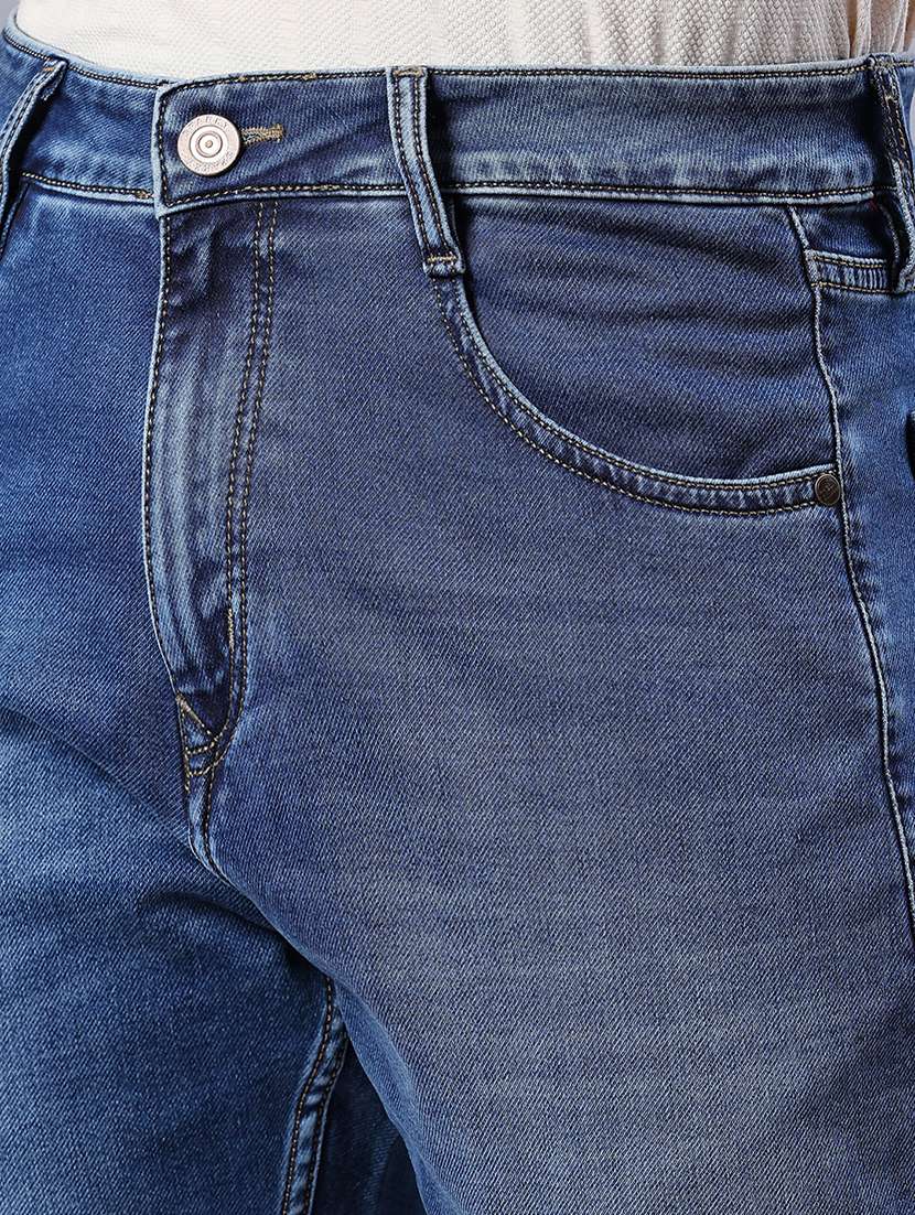 men washed mid rise full length jeans - 21964215 -  Standard Image - 5