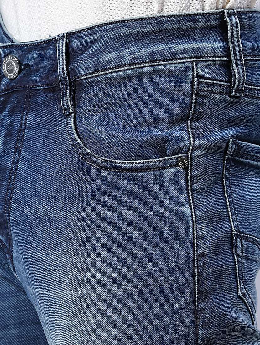 men washed mid rise full length jeans - 21964219 -  Standard Image - 5