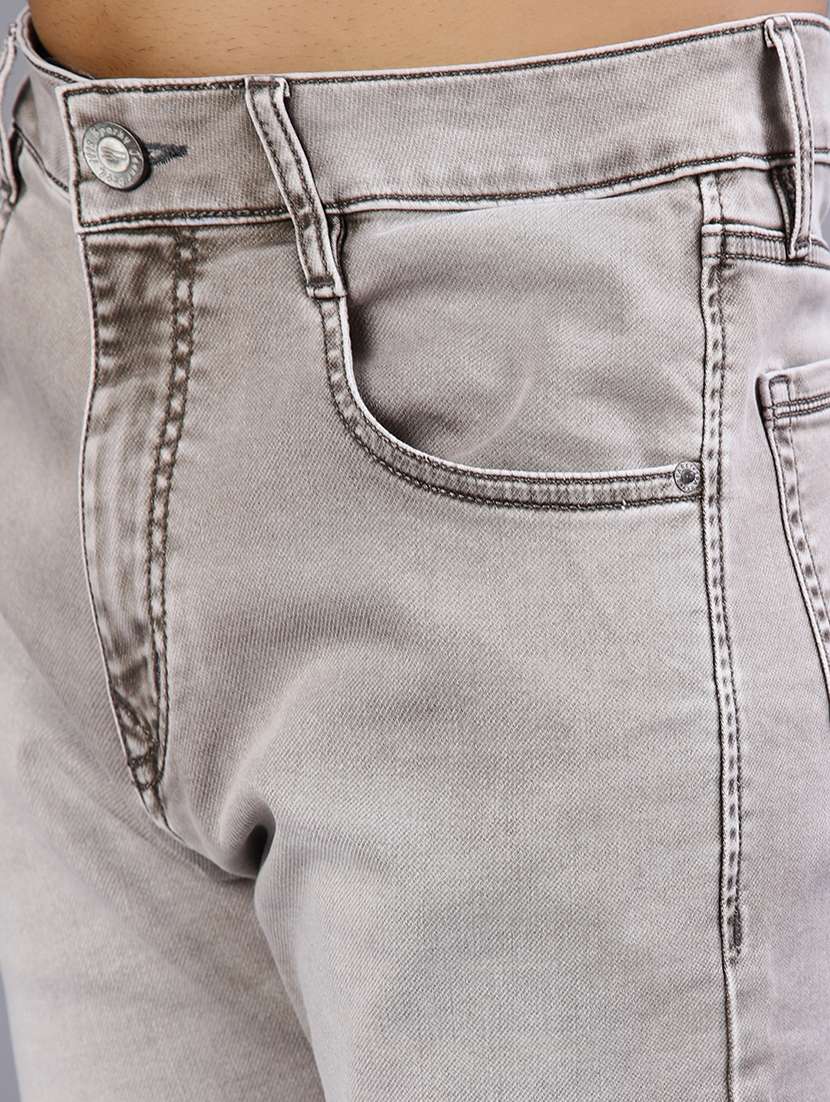 men washed mid rise full length jeans - 21964221 - Standard Image - 5