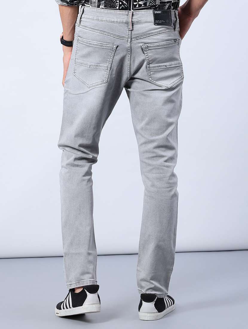Men Washed Mid Rise Full Length Jeans - 21964222 -  Standard Image - 3