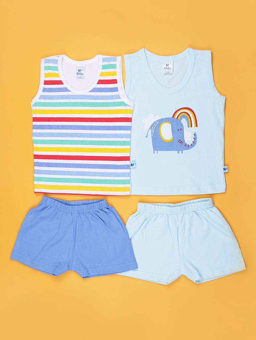 boys pack of 2 printed shorts set