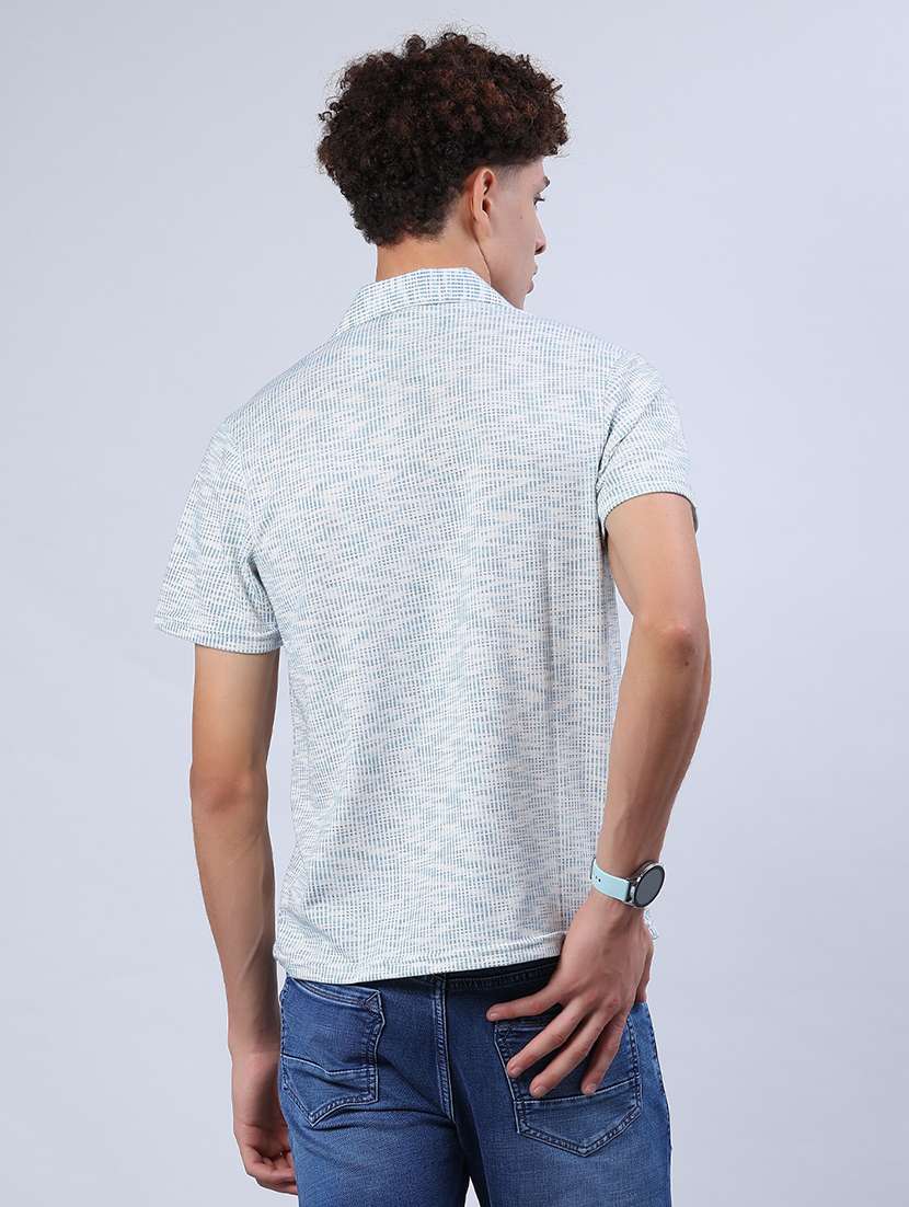 men self design short sleeve regular fit casual shirt - 21964244 -  Standard Image - 3