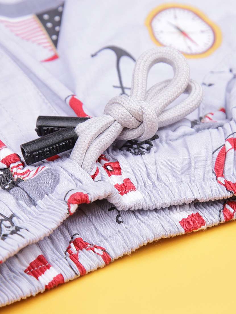 boys printed shirt & shorts co-ord set - 21964247 -  Standard Image - 5