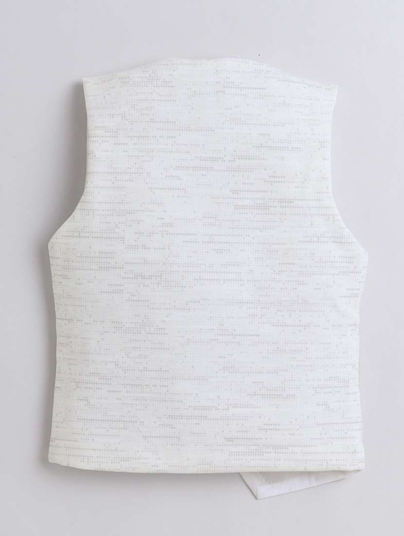 boys solid shirt and trouser with wasitcoat set - 21964312 -  Standard Image - 3