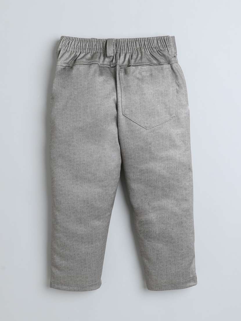 boys printed  t-shirt and trouser with blazer set - 21964338 -  Standard Image - 5