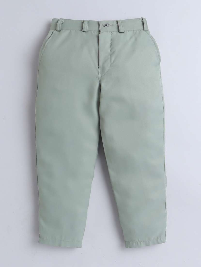 boys solid waistcoat and trouser set - 21964349 -  Standard Image - 3