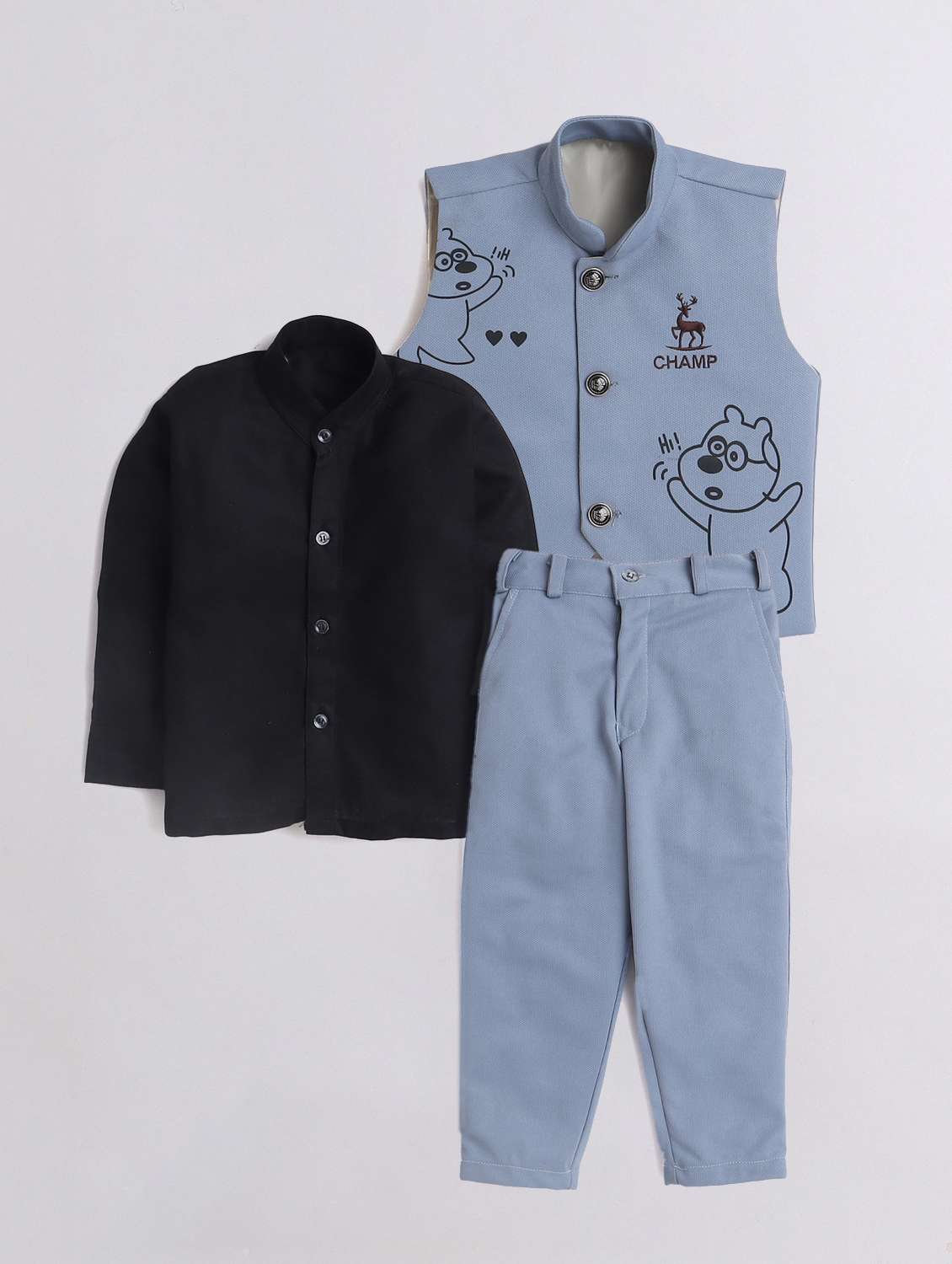 light blue polyester suit sets twin & dungree - 21964360 - Zoom Image - 0