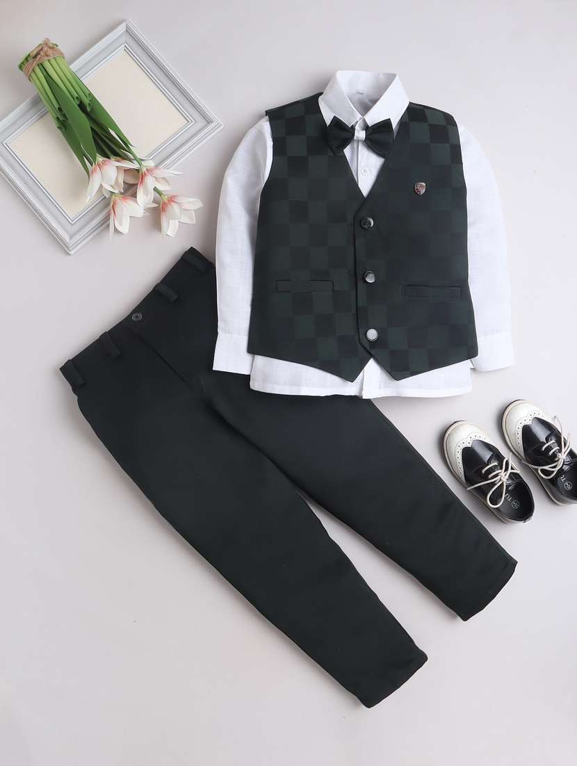 boys shirt and trouser with self designed waistcoat