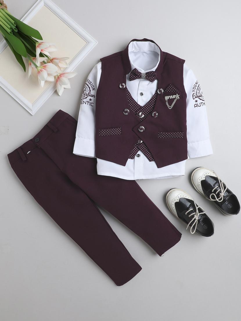 boys polka doted waistcoat and trouser set - 21964383 -  Zoom Image - 0