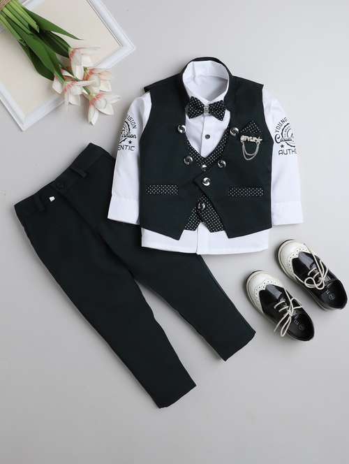boys polka doted waistcoat and trouser set - 21964384 -  Standard Image - 0