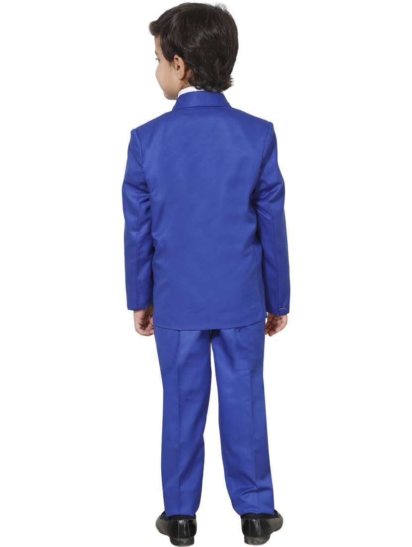 boys solid long sleeve three-piece suit set - 21964530 -  Standard Image - 3